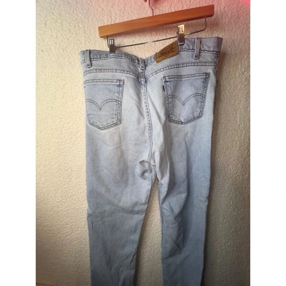 Lot of 2 Vintage Levis 505 Orange Tab Mens 38x32 Made in USA Medium Wash Denim
